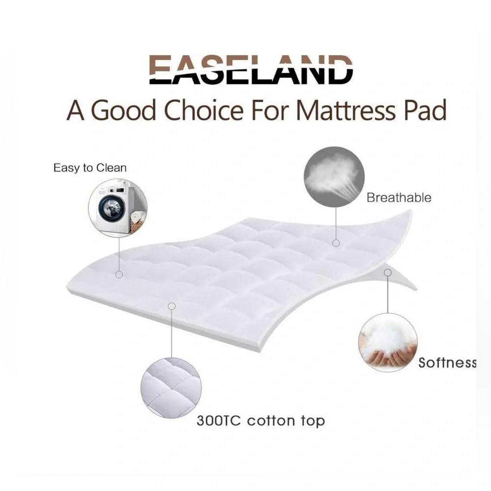 Easeland Mattress Pad - Queen Deep Pocket